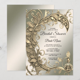 Elegantes, modernes Brautparty Einladung