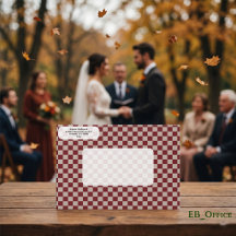 Elegantes, modernes Duo Brown Checkered