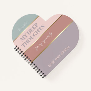Elegantes, modernes Dusty Rose Gold Pocket Noteboo Notizbuch