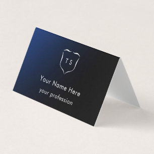 Elegantes modernes einfaches Monogrammwappen profe Visitenkarten