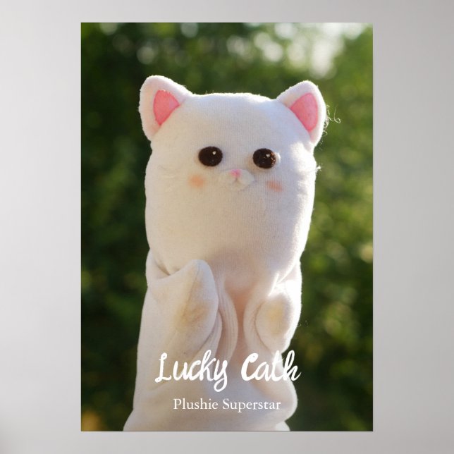 Elegantes modernes, einfaches Personalisiertes Fot Poster (Vorne)