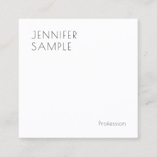 Elegantes, modernes einfaches Template Personalisi Quadratische Visitenkarte
