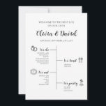 Elegantes, modernes, einzigartiges Programm für Ho<br><div class="desc">Dieses elegante, moderne, einzigartige Programm für Hochzeiten ist so konzipiert, dass es Ihre Gäste durch Ihren besonderen Tag in stilvoller Form führt. Mit seinem eleganten und modernen Design bietet dieses Programm einen detaillierten Zeitplan für Ihre Hochzeitsfeiern, der sicherstellt, dass jeder weiß, was zu erwarten ist. Das minimalistische Layout, gepaart mit...</div>