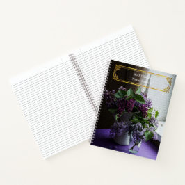 Elegantes, modernes, florales Gold Notizbuch
