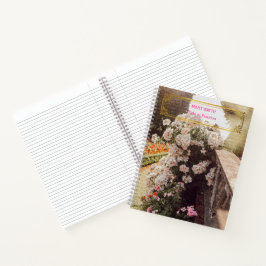 Elegantes, modernes, florales Gold Notizbuch