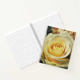 Elegantes, modernes, florales Gold Notizbuch