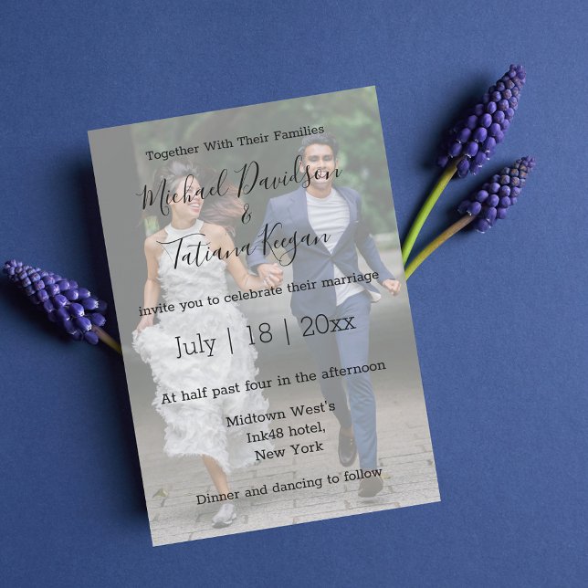 elegantes modernes Foto Einladung (Von Creator hochgeladen)