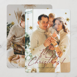 Elegantes modernes Foto Frohe Weihnachten
