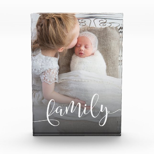Elegantes, modernes Foto für die Familie (Vorderseite)