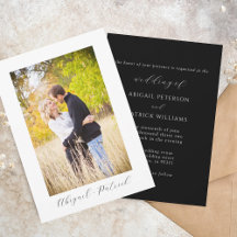 Elegantes Modernes Foto Klassische Hochzeit