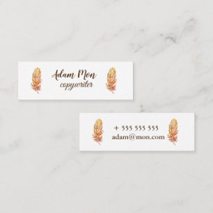 Elegantes modernes Foto Mini Business Card Visitenkarte