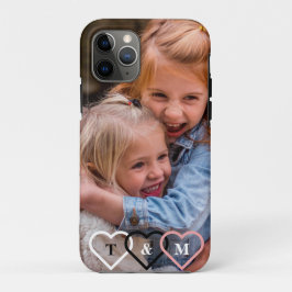 Elegantes, modernes Foto-Monogramm für benutzerdef Case-Mate iPhone Hülle