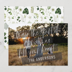 Elegantes, modernes Foto Weihnachtslieder Ankündigung