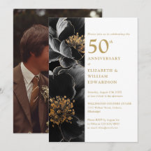 Elegantes modernes Foto zum 50. Jubiläum