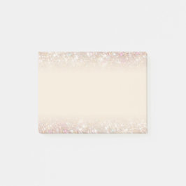 Elegantes modernes funkelndes Pastellgold Post-it Klebezettel