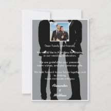 Elegantes, modernes Gay Men Wedding Foto