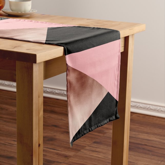 elegantes modernes geometrisches kurzer tischläufer (Beispiel)