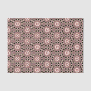 Elegantes, modernes geometrisches Muster in Schwar Seidenpapier