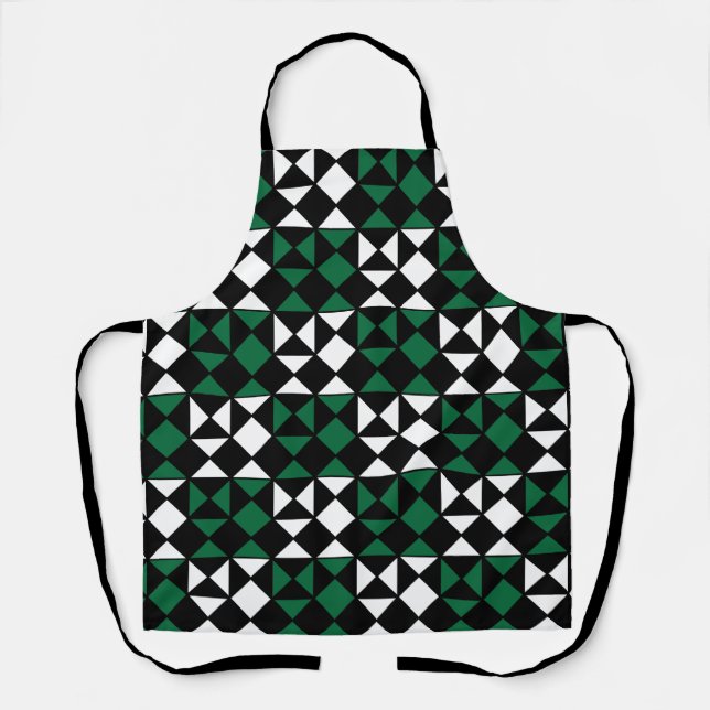 Elegantes modernes geometrisches Muster Schürze (Vorderseite)