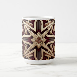 Elegantes modernes geometrisches Sternmuster Kaffeetasse