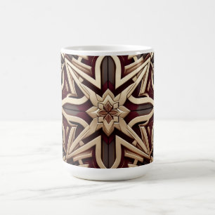 Elegantes modernes geometrisches Sternmuster Kaffeetasse