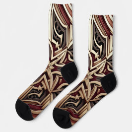 Elegantes modernes geometrisches Sternmuster Socken