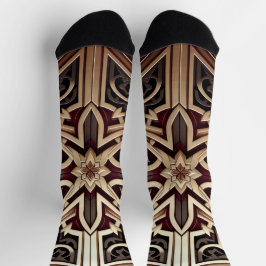 Elegantes modernes geometrisches Sternmuster Socken