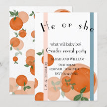 Elegantes modernes Geschlecht offenbart Einladung