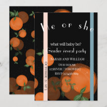 Elegantes modernes Geschlecht offenbart Einladung