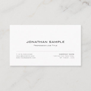 Elegantes modernes glattes grafischer visitenkarte