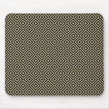 Elegantes, modernes Gold Squares Diamonds Tiles Pa