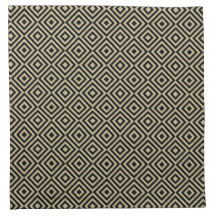 Elegantes, modernes Gold Squares Diamonds Tiles Pa