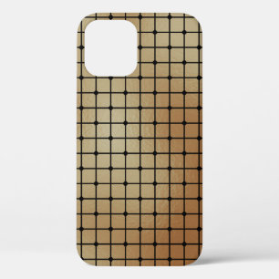 Elegantes, modernes Gold Squares Tiles-Muster Case-Mate iPhone Hülle