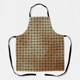 Elegantes, modernes Gold Squares Tiles-Muster | Schürze