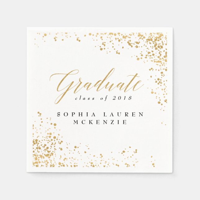 ELEGANTES MODERNES GRADUAT SERVIETTE (Vorderseite)