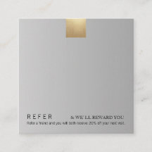 Elegantes, modernes Gray Gradient Gold Akzent Refe