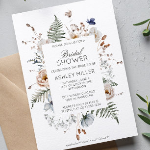 Elegantes modernes Hochzeitsszitat für Wildblumen Einladung