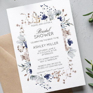 Elegantes modernes Hochzeitsszitat für Wildblumen Einladung