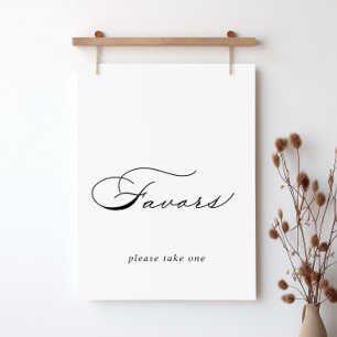 Elegantes modernes Kalligrafie-Gunstbezeugungsschi Poster