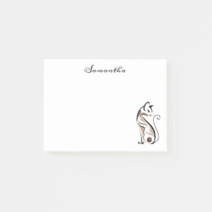 Elegantes modernes Kitty, Cat Mama, Personalisiert Post-it Klebezettel