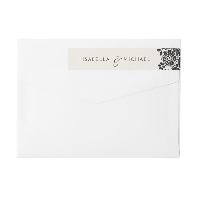 Elegantes, modernes Klassisches Oldtimer-Hochzeits (Rückseite)