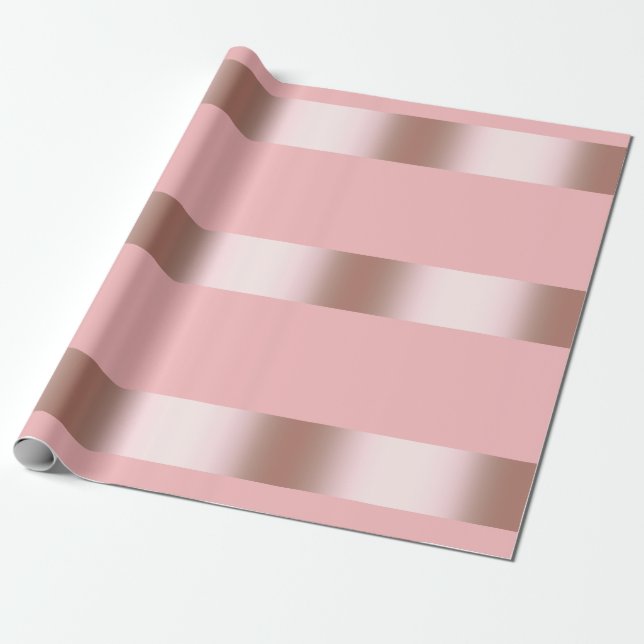Elegantes modernes Küken-Rosengold u. rosa Geschenkpapier (Ungerollt)