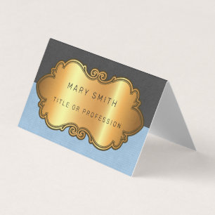 Elegantes modernes Leather Gold Visitenkarten