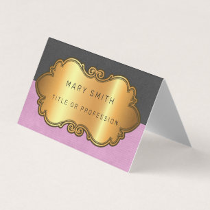 Elegantes modernes Leather Gold Visitenkarten
