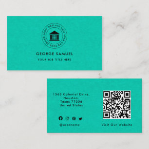 Elegantes, modernes Logo Minimalistisch Visitenkarte