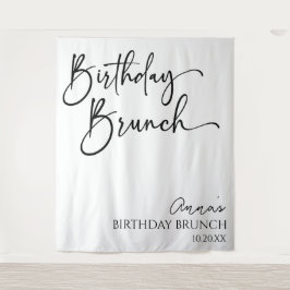 Elegantes, modernes Minimalistisches Brunch-Party Wandteppich