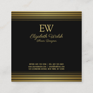 Elegantes modernes minimalistisches Design mit ver Quadratische Visitenkarte