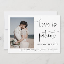 Elegantes Modernes Minimalistisches Foto Einladung