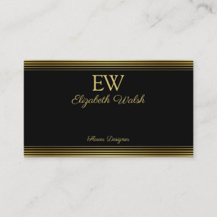 Elegantes modernes minimalistisches Golddesign für Visitenkarte