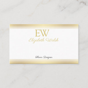 Elegantes modernes minimalistisches Golddesign für Visitenkarte